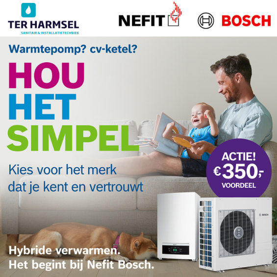 Ter Harmsel | Hybride verwarmen in twee stappen, ontvang nu € 350,- actievoordeel!